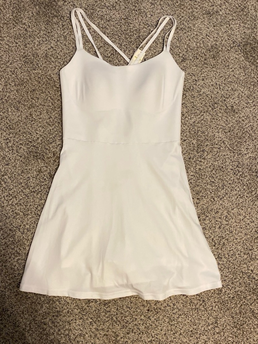 Aerie NWT Women’s White Double-Strap A-Line Mini Romper Dress Size Large